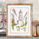 Old Street Counted Cross Stitch Kit by Magic Needle 250-214