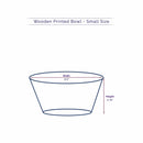 Wooden Printed Bowl - 25003