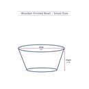 Wooden Printed Bowl - 25003