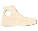 Unfinished Wood High Top Shoe Shape | DIY Craft Cutout | up to 46" DIY
