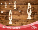 Unfinished Wood Lava Lamp Shape | DIY Craft Cutout | up to 46" DIY