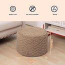 20x14 Inches Light Coffee Ultra Soft Foot Rest Ottoman