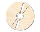 Unfinished Wood CD Shape | DIY Craft Cutout | up to 46" DIY
