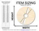 Unfinished Wood CD Shape | DIY Craft Cutout | up to 46" DIY
