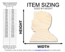 Unfinished Wood Theodore Roosevelt Shape | DIY Craft Cutout | up to 46" DIY