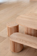 Fluted Oval Kids Table – Solid European Oak Activity Table