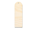 Unfinished Wood Rounded Simple Bookmark Shape | DIY Craft Cutout | up to 12" DIY