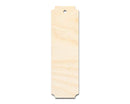 Unfinished Wood Rounded Notched Bookmark Shape | DIY Craft Cutout | up to 12" DIY
