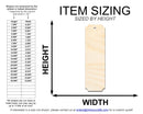 Unfinished Wood Rounded Notched Bookmark Shape | DIY Craft Cutout | up to 12" DIY