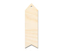 Unfinished Wood Wavy Simple Bookmark Shape | DIY Craft Cutout | up to 12" DIY