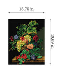 Gobelin canvas for halfstitch without yarn after Jean-Claude Rubellin - Still Life with Flowers