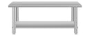 60''*24'' Commercial Work Table for Restaurant and Home Stainless Steel Kitchen Prep Table with Under Shelf