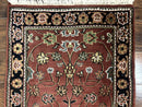 Indo Persian Sarouk Runner Rug 2.8 x 20 ft Runner for Hallway, Long Runner Rug, Handmade