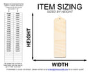 Unfinished Wood Sharp Pointed Top Bookmark Shape | DIY Craft Cutout | up to 12" DIY