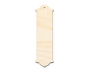 Unfinished Wood Twin Peak Bookmark Shape | DIY Craft Cutout | up to 12" DIY