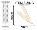 Unfinished Wood Straightner Shape | DIY Craft Cutout | up to 46" DIY