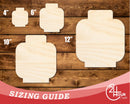 Unfinished Wood Block Head Shape | DIY Craft Cutout | up to 46" DIY
