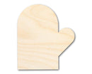 Unfinished Wood Left Oven Mit Shape | DIY Craft Cutout | up to 46" DIY