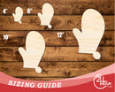 Unfinished Wood Right Oven Mit Shape | DIY Craft Cutout | up to 46" DIY