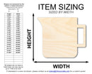 Unfinished Wood Measuring Cup Shape | DIY Craft Cutout | up to 46" DIY