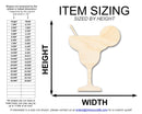 Unfinished Wood Margarita Shape | DIY Craft Cutout | up to 46" DIY