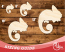 Unfinished Wood Chameleon Shape | DIY Craft Cutout | up to 46" DIY