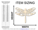 Unfinished Wood Dragonfly Silhouette | JGrondz | DIY Craft Cutout | up to 46" DIY