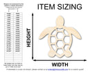 Unfinished Wood Sea Turtle Shape | JGrondz | DIY Craft Cutout | up to 46" DIY