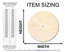 Unfinished Wood JGrondz Clock Circle Shape | JGrondz | 10" Circle | 1/2" Thick | Pre-Drilled Hole