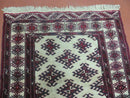 3' X 3' Vintage Handmade Turkoman Bokhara Yamud Wool Rug Nice