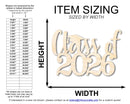 Unfinished Wood Class of 2026 Shape | DIY Craft Cutout | up to 46" DIY