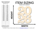 Unfinished Wood Year 2026 Shape | DIY Craft Cutout | up to 46" DIY