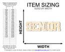 Unfinished Wood 2026 Senior Shape | DIY Craft Cutout | up to 46" DIY