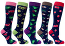 Women's Delightful Fruits Knee High Socks Set