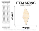 Unfinished Wood Ice Cream with Cherry Shape | DIY Craft Cutout | up to 46" DIY