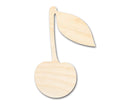 Unfinished Wood Cherry with Leaf Shape | DIY Craft Cutout | up to 46" DIY