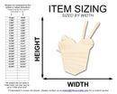 Unfinished Wood Chinese Takeout Shape | DIY Craft Cutout | up to 46" DIY