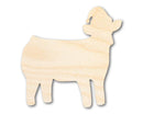 Unfinished Wood Cow With Santa Hat Shape | DIY Craft Cutout | up to 46" DIY