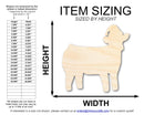 Unfinished Wood Cow With Santa Hat Shape | DIY Craft Cutout | up to 46" DIY