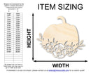 Unfinished Wood Floral Pumpkin Shape | JGrondz | DIY Craft Cutout | up to 46" DIY