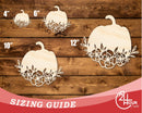Unfinished Wood Floral Pumpkin Shape | JGrondz | DIY Craft Cutout | up to 46" DIY