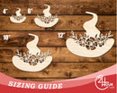 Unfinished Wood Floral Witch Hat Shape | JGrondz | DIY Craft Cutout | up to 46" DIY