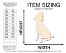 Unfinished Wood Dog With Santa Hat Shape | DIY Craft Cutout | up to 46" DIY