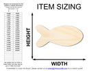 Unfinished Wood Fish Shape | JGrondz | DIY Craft Cutout | up to 46" DIY