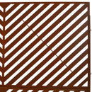 Outdoor & Indoor Privacy Screen Metal Privacy Screen 76' H×48' W, Freestanding Decorative Privacy Screen for Deck Balcony Patio, Privacy Fence Panels for Outside Lawn Garden PS113 RUSTY