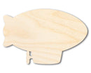 Unfinished Wood Blimp Shape | DIY Craft Cutout | up to 46" DIY