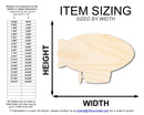 Unfinished Wood Blimp Shape | DIY Craft Cutout | up to 46" DIY