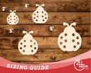 Unfinished Wood Simple Ladybug Shape | Wild at Play | DIY Craft Cutout | up to 6" DIY |