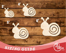 Unfinished Wood Simple Snail Shape | Wild at Play | DIY Craft Cutout | up to 6" DIY |