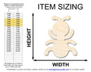 Unfinished Wood Simple Ant Shape | Wild at Play | DIY Craft Cutout | up to 6" DIY |